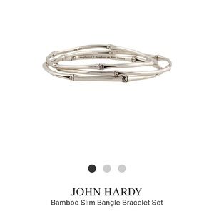 John Hardy Slim Bamboo Bangle set